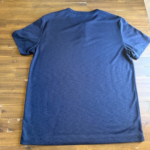 Theory  Navy Blue Henley Shirt - Picture 4 of 8